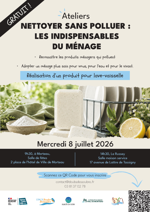 Affiche atelier les indispensables ménages 08.07
